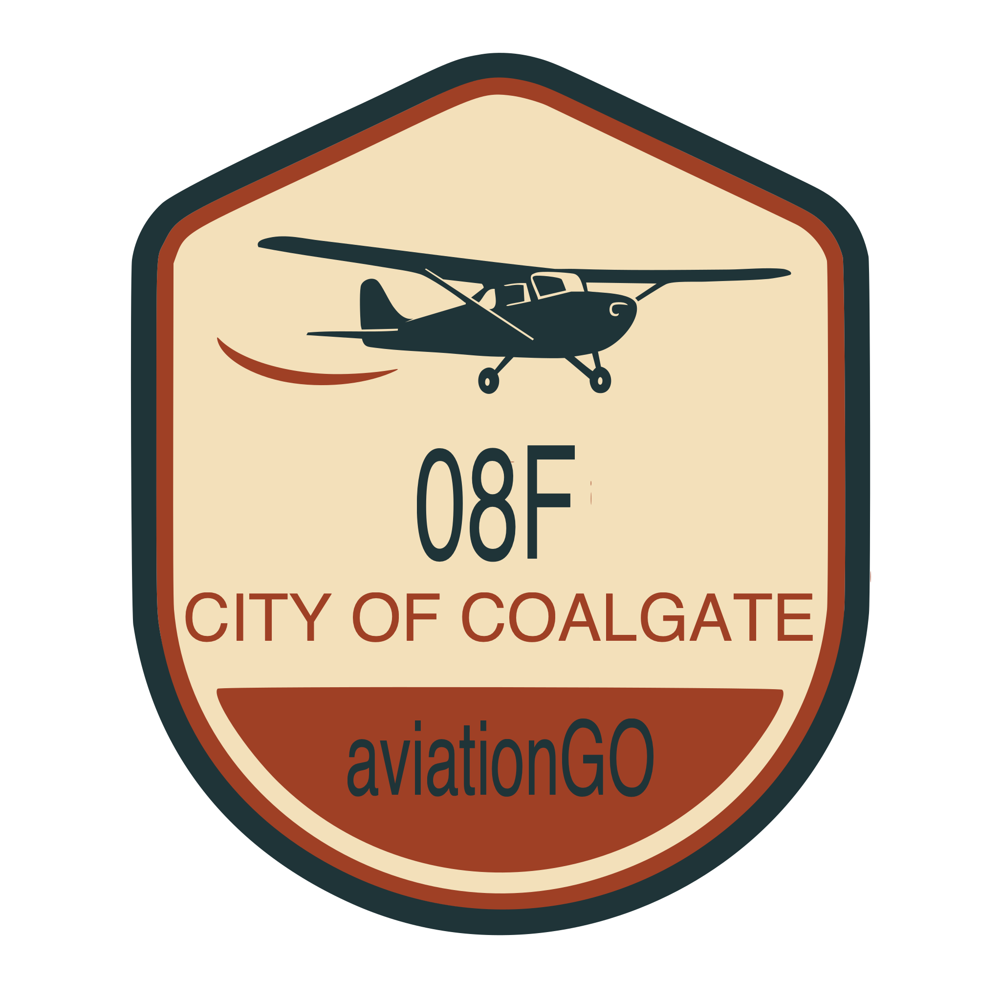 08F badge