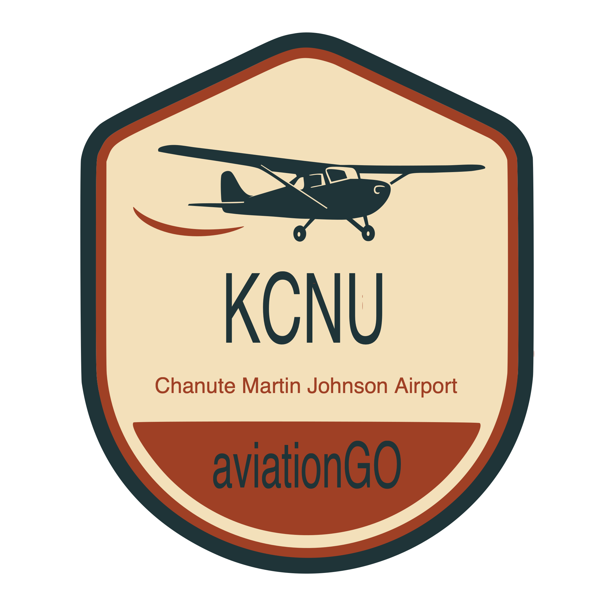 KCNU badge