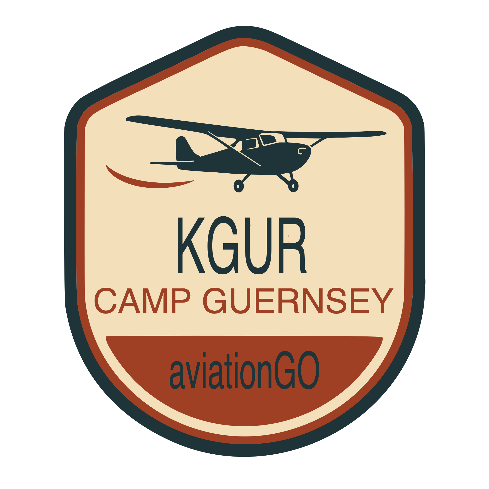 KGUR badge