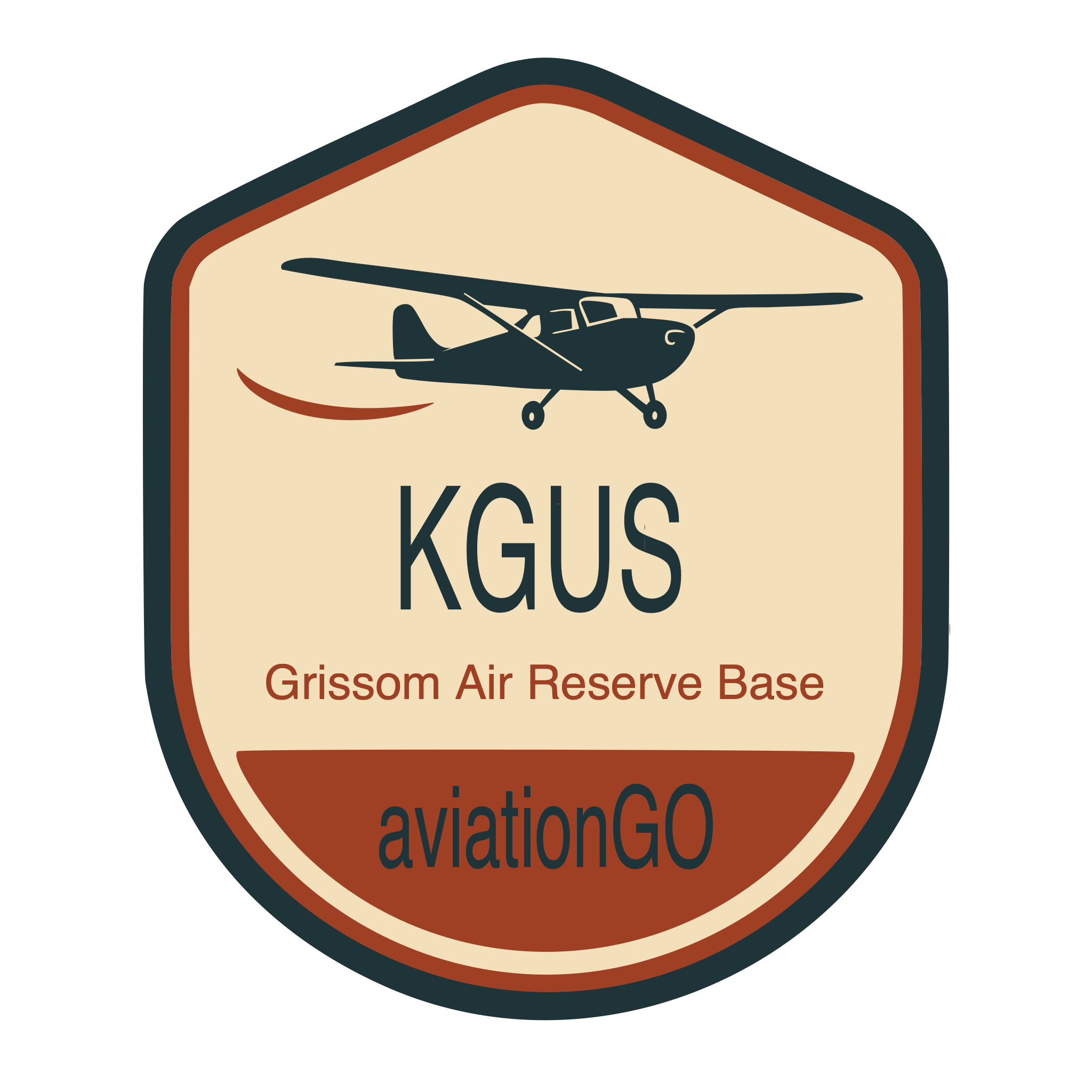KGUS badge