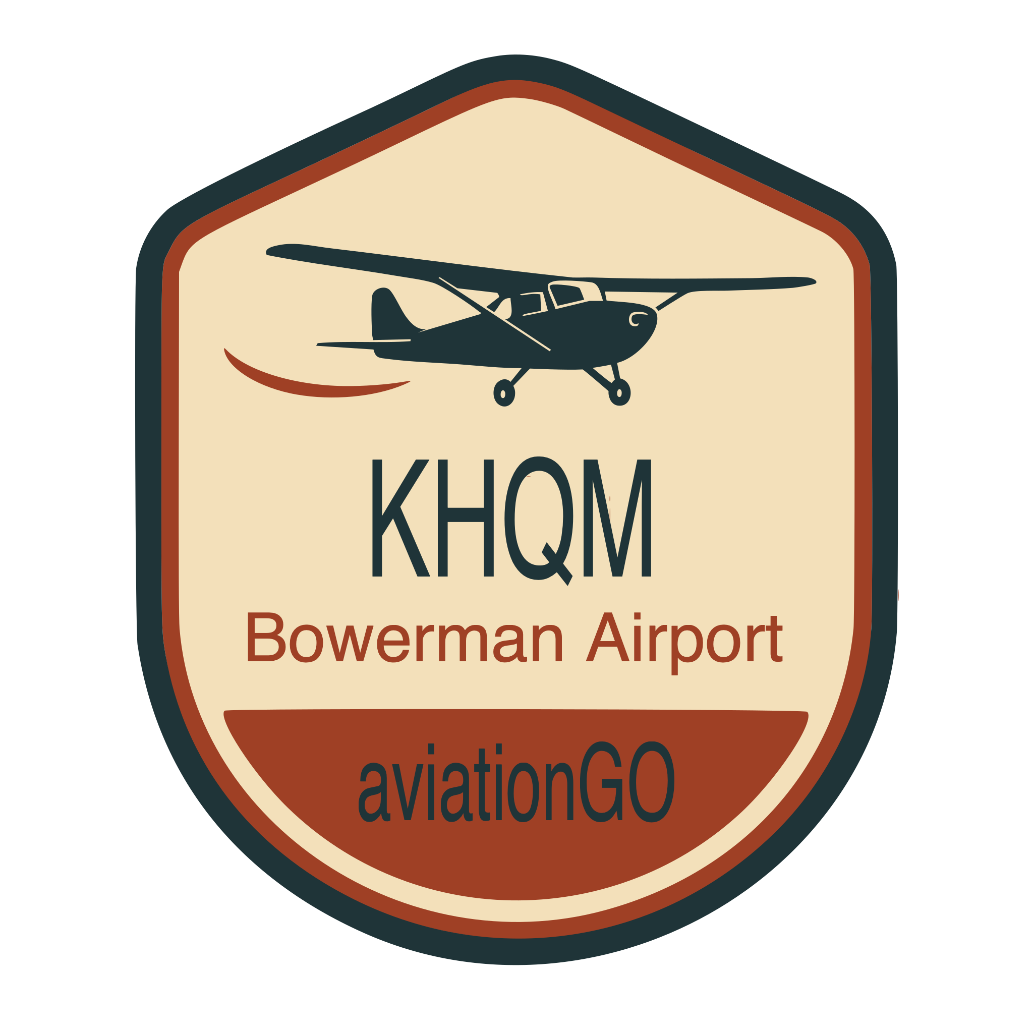 KHQM badge