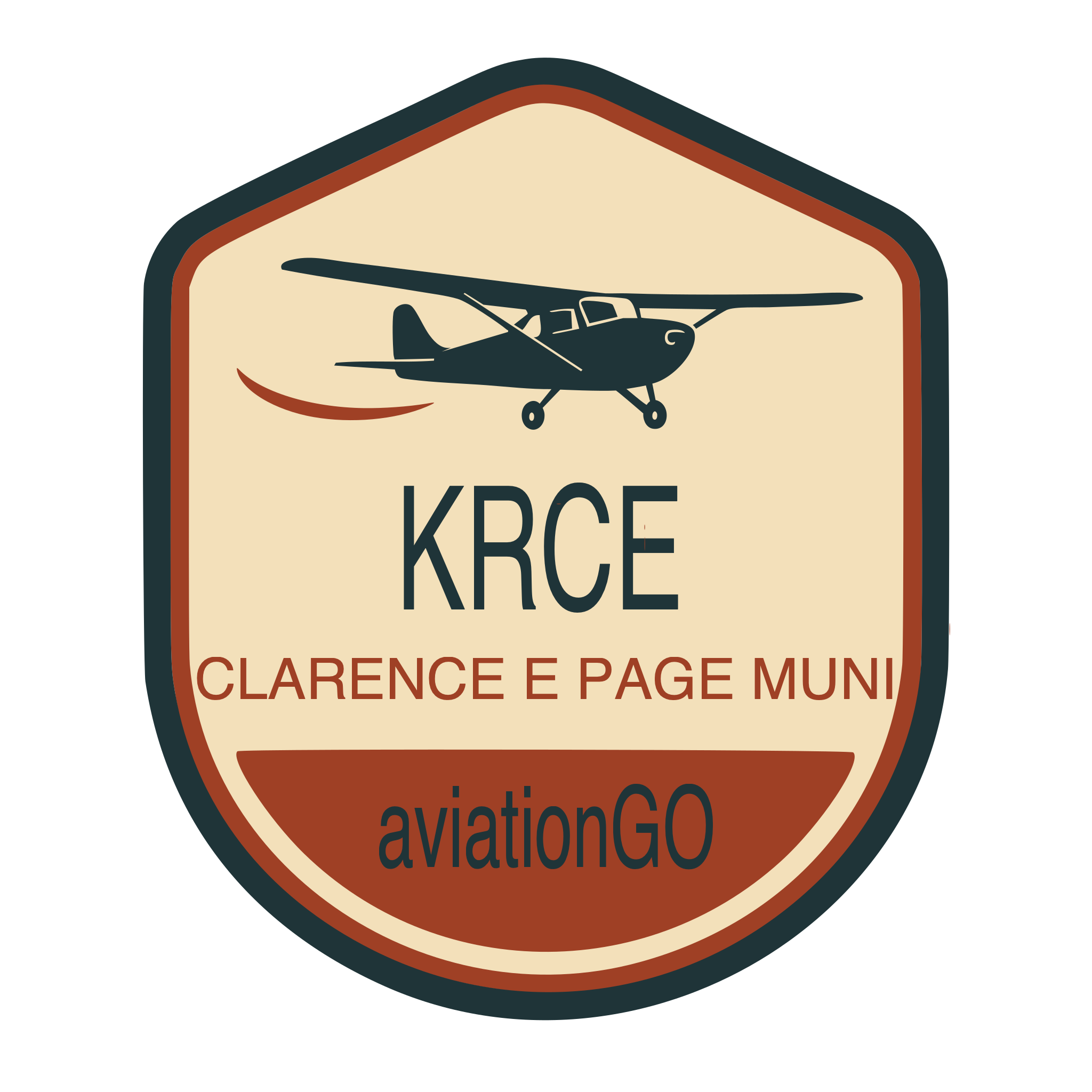KRCE badge