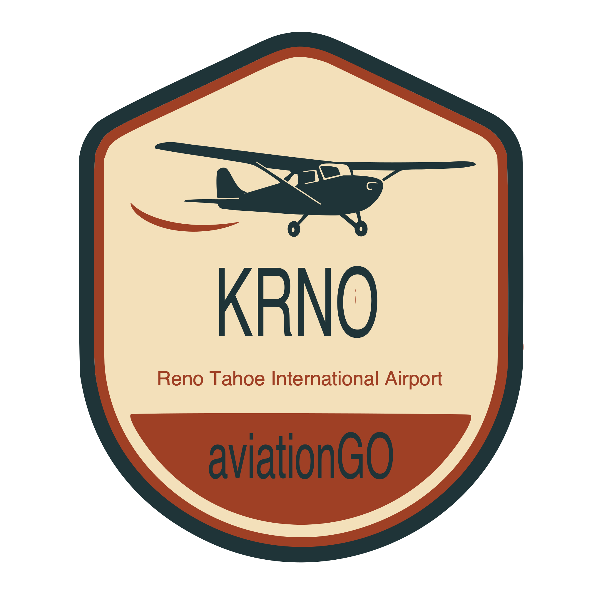 KRNO badge