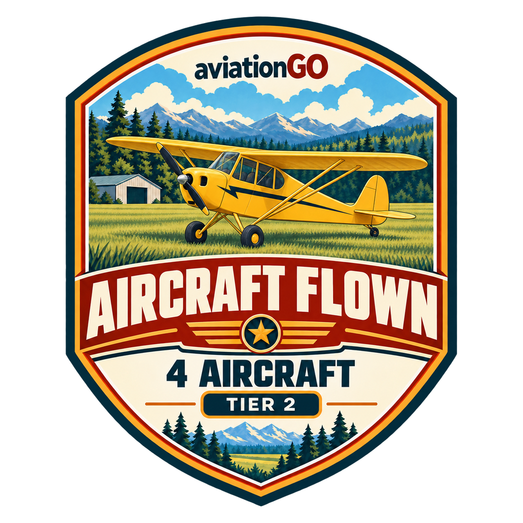 Aircraft Flown — 4 badge