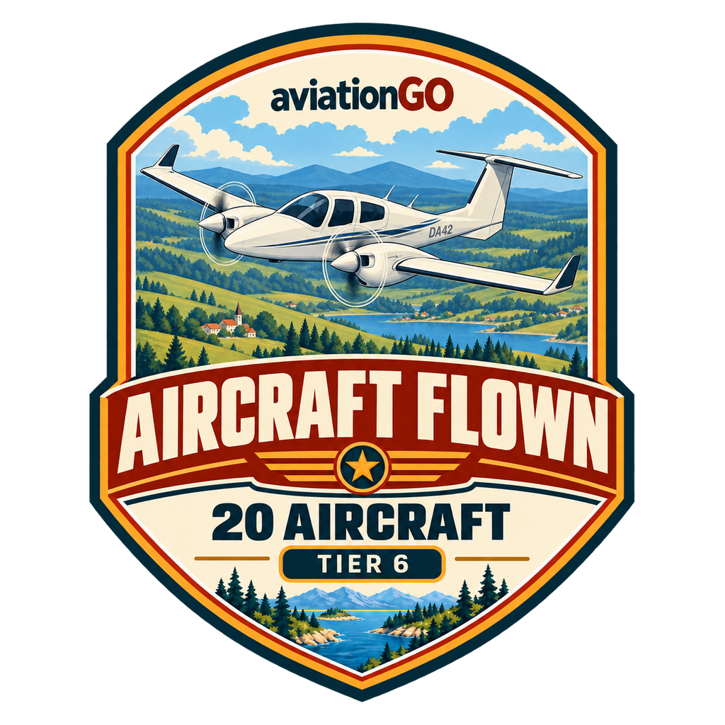 Aircraft Flown — 20 badge