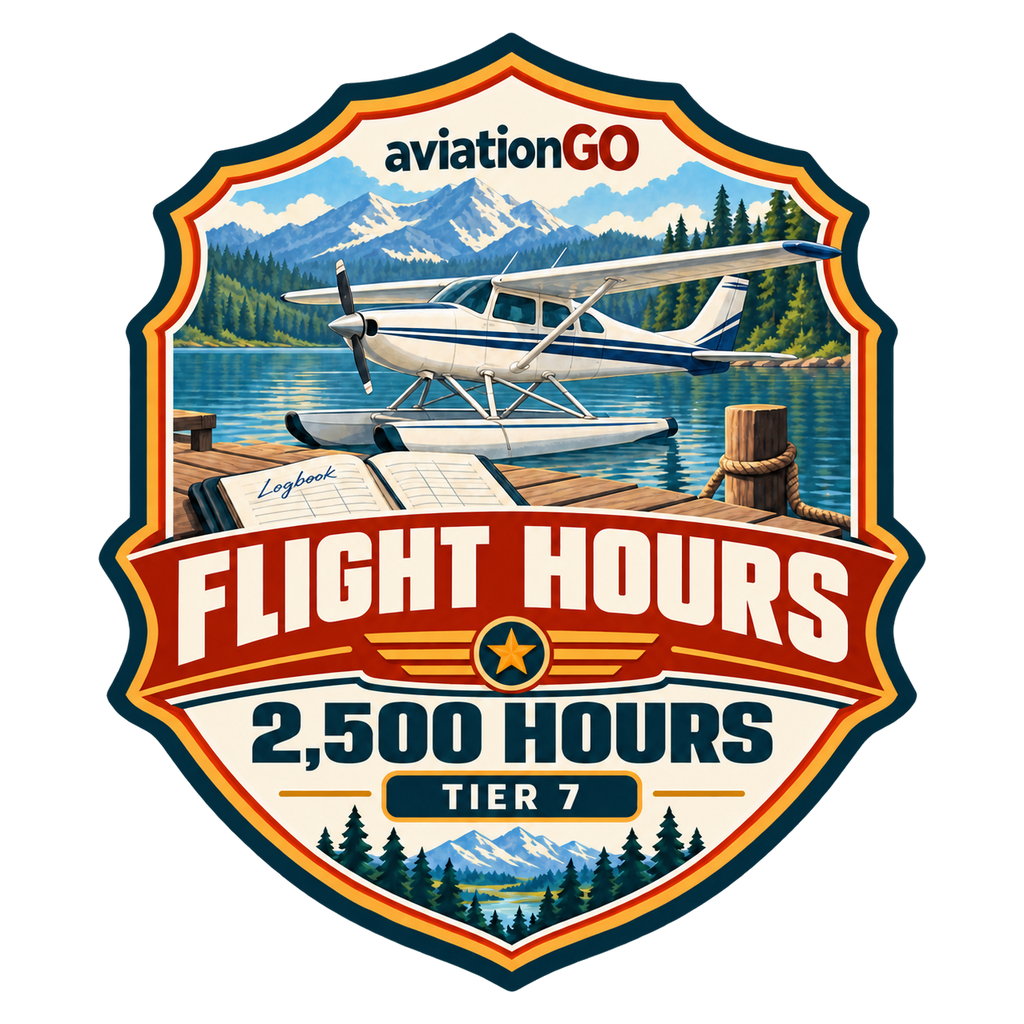Flight Hours — 2,500 Hours badge