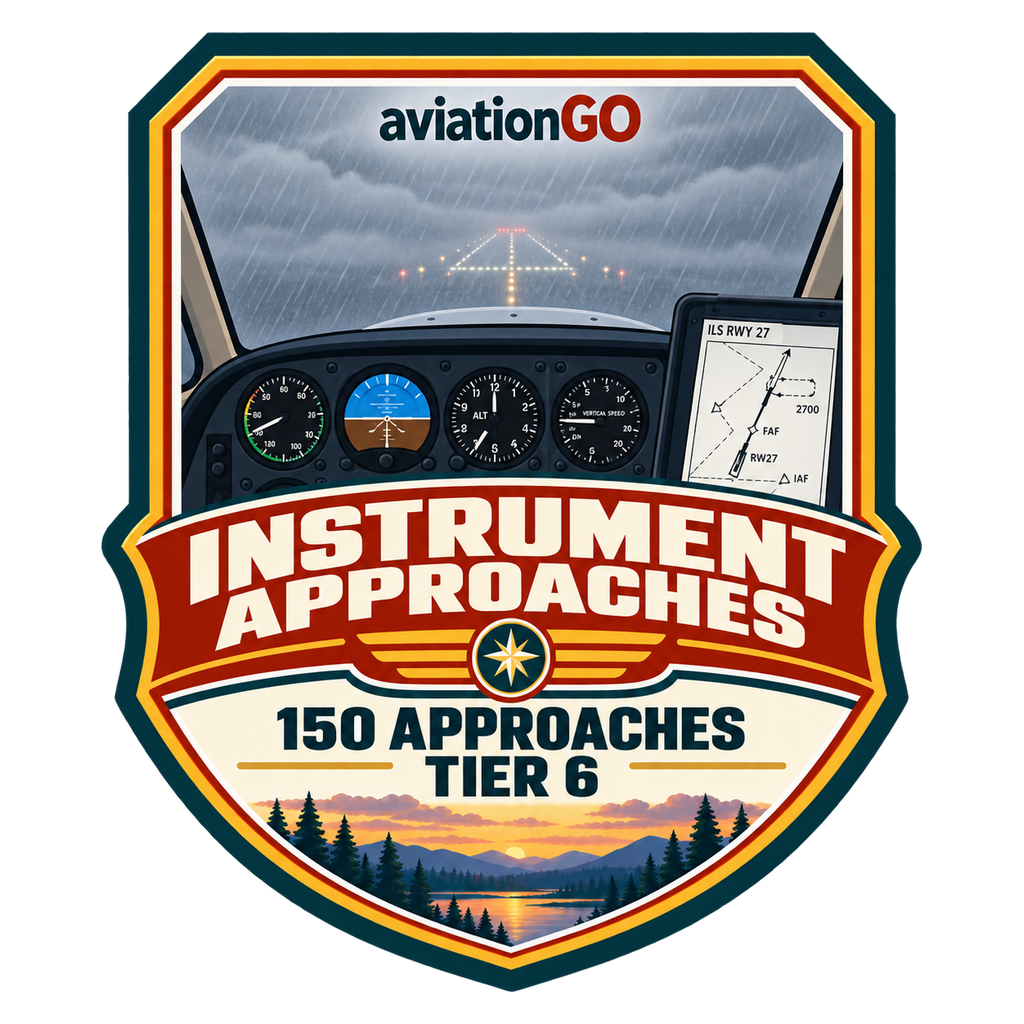 Instrument Approaches — 150 badge