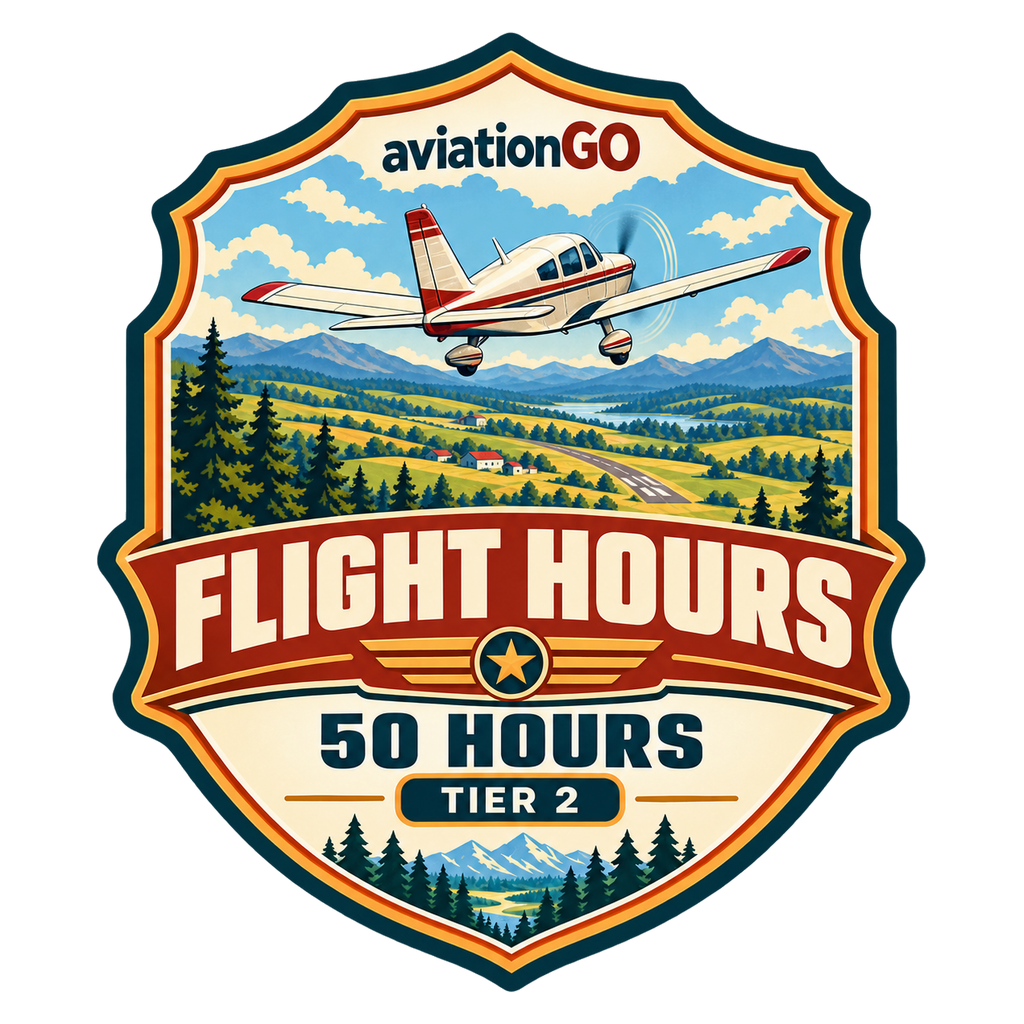 Flight Hours — 50 Hours badge