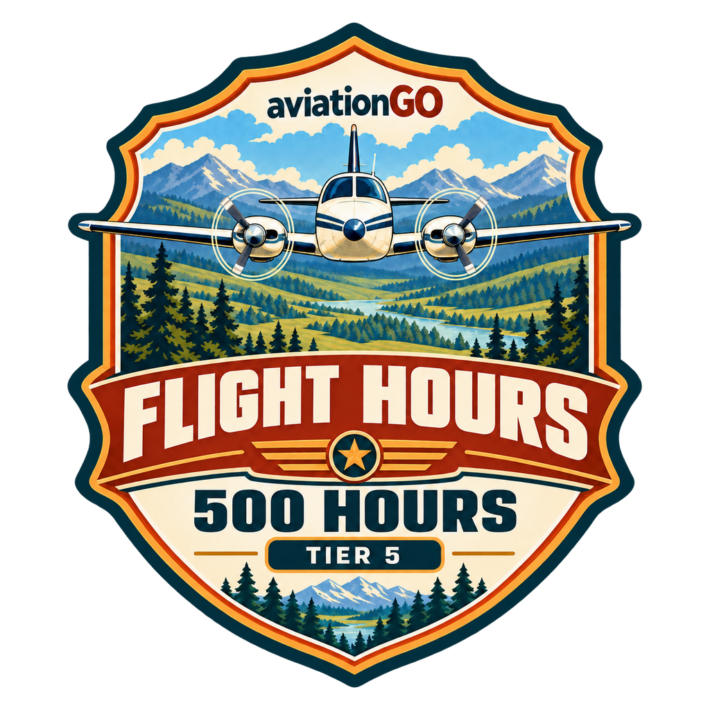 Flight Hours — 500 Hours badge