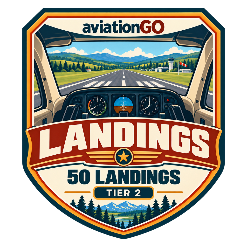 Landings — 50 badge
