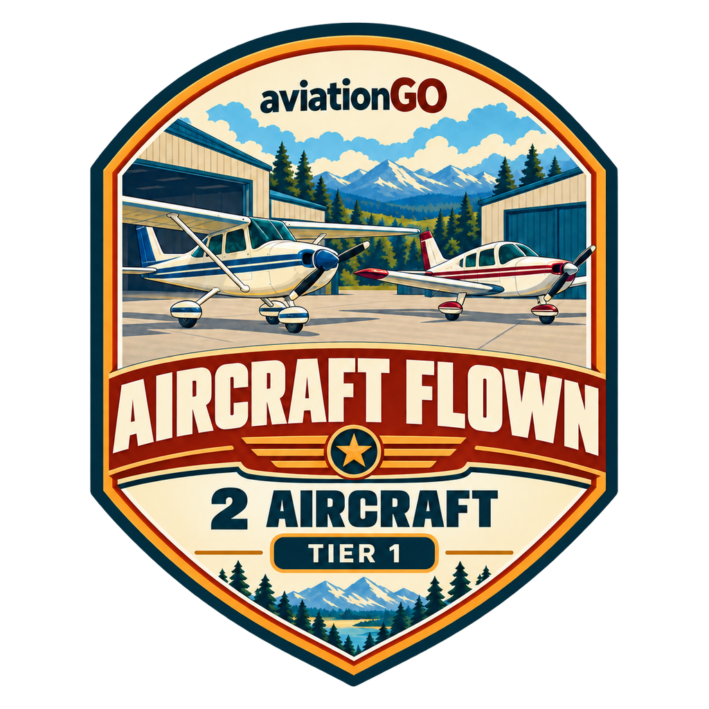 Aircraft Flown — 2 badge