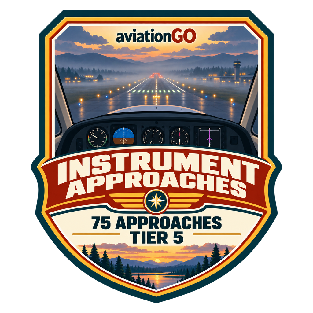 Instrument Approaches — 75 badge